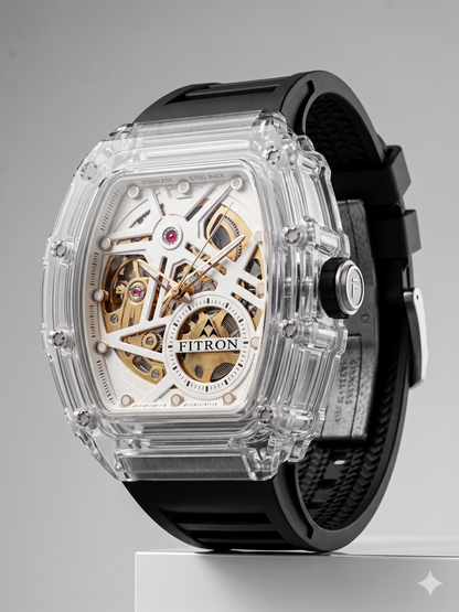 FITRON MINI RM 117243M WHITE DIAL - MEN'S AUTOMATIC