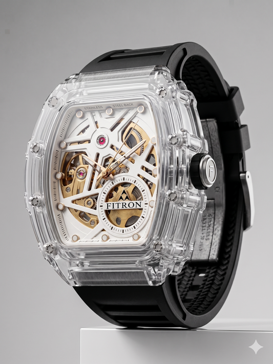 FITRON MINI RM 117243M WHITE DIAL - MEN'S AUTOMATIC