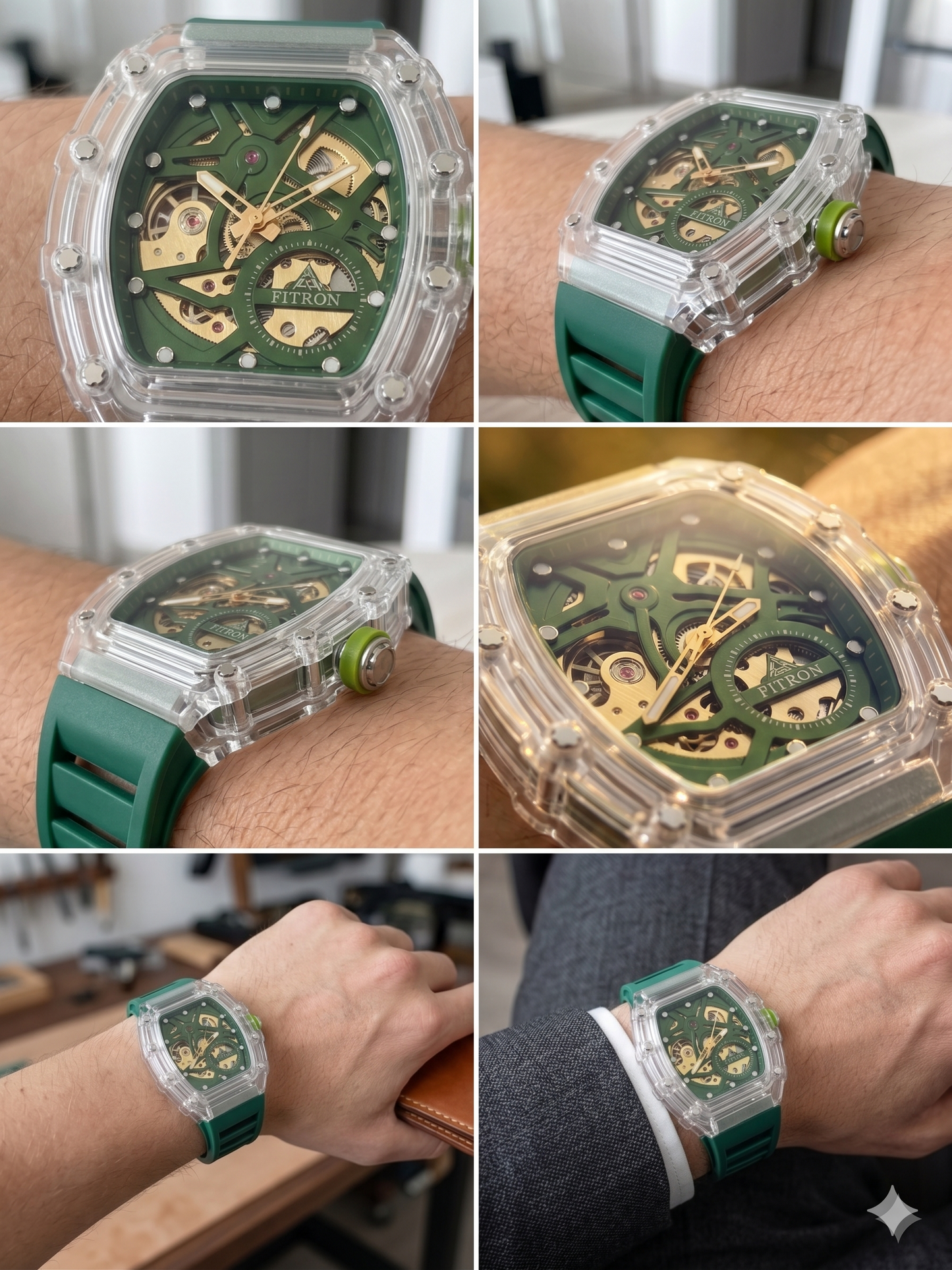 FITRON MINI RM 117243M GREEN DIAL - MEN'S AUTOMATIC