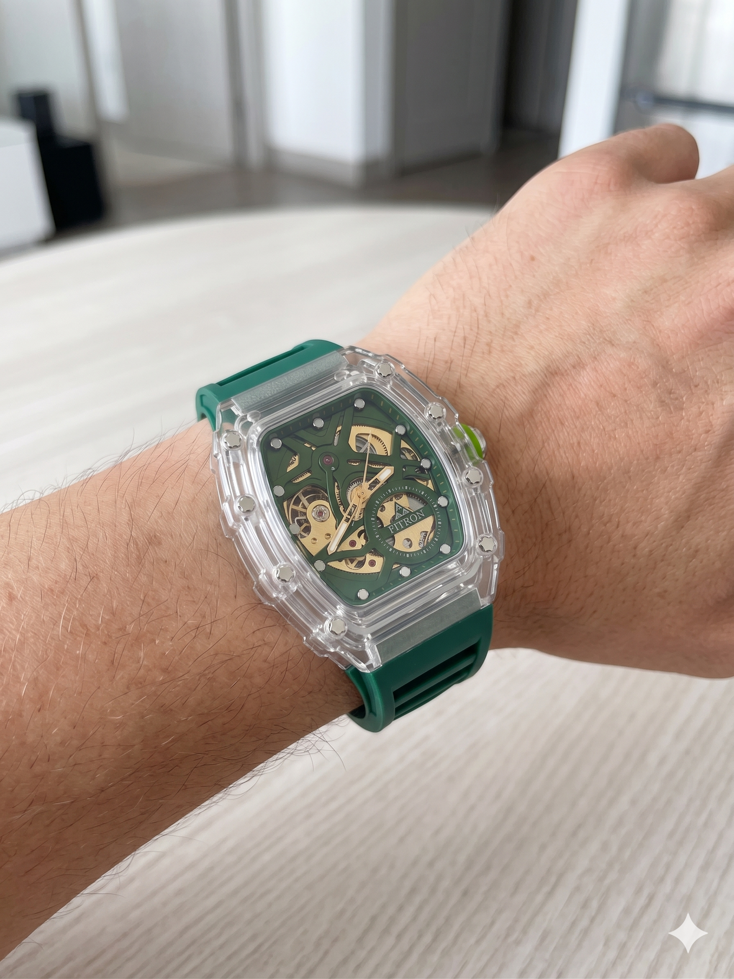 FITRON MINI RM 117243M GREEN DIAL - MEN'S AUTOMATIC
