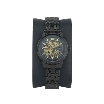 FITRON DOMED SKELETON 117178L BLACK DIAL - WOMEN'S AUTOMATIC