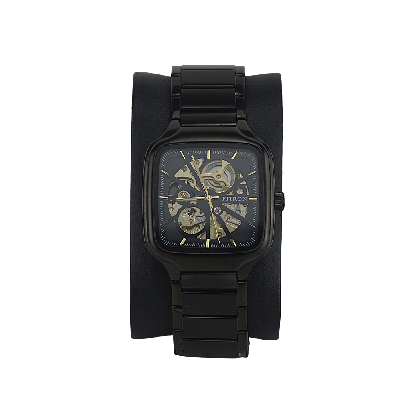 FITRON SQUARE SKELETON 117242M BLACK DIAL - MEN'S AUTOMATIC