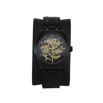 FITRON ROUND SKELETON 117215M BLACK DIAL - MEN'S AUTOMATIC