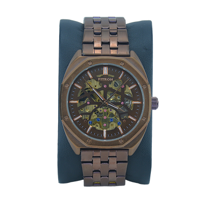 FITRON 8 SCREWS LIMITED 117201M BROWN DIAL - MEN'S AUTOMATIC