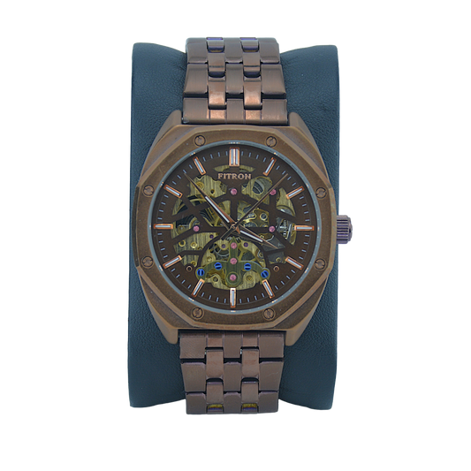 FITRON 8 SCREWS LIMITED 117201M BROWN DIAL - MEN'S AUTOMATIC