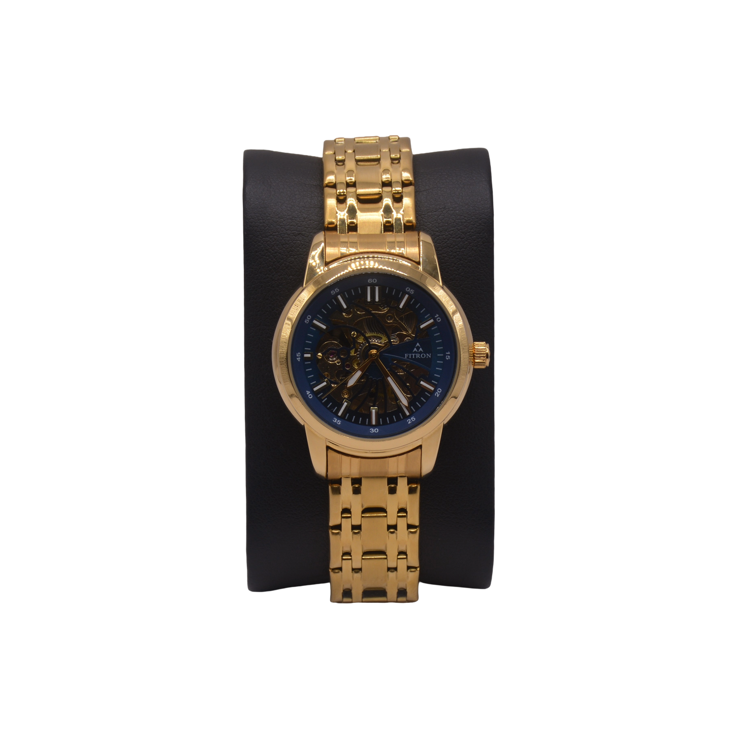 FITRON DOMED SKELETON 117178L BLUE DIAL - WOMEN'S AUTOMATIC