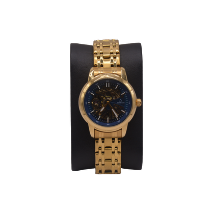FITRON DOMED SKELETON 117178L BLUE DIAL - WOMEN'S AUTOMATIC