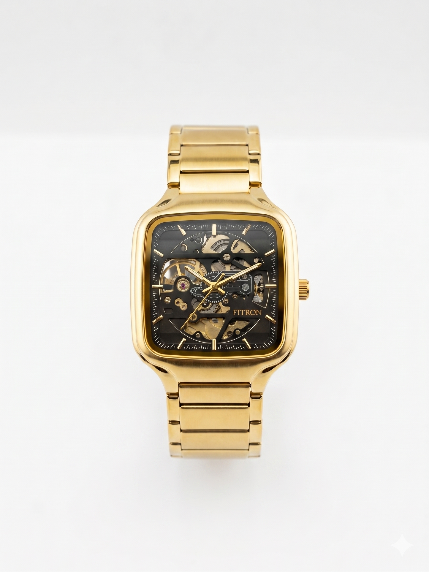 FITRON SQUARE SKEL V2 117236M BLACK DIAL - MEN'S AUTOMATIC