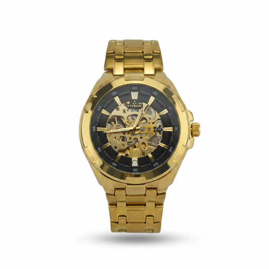 FITRON BIG FACE BULKY 117177M BLACK DIAL - MEN'S AUTOMATIC