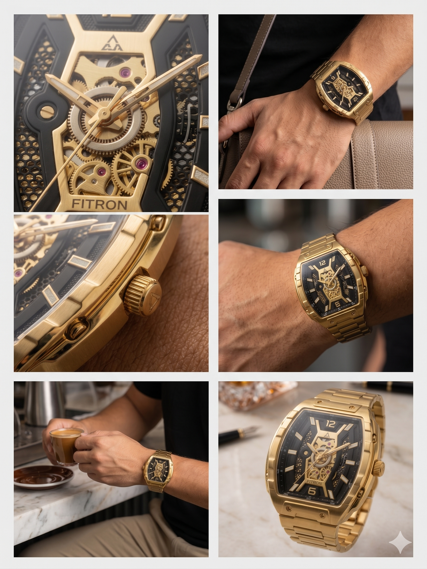 FITRON RM INSPIRED 117234M BLACK DIAL - MEN'S AUTOMATIC
