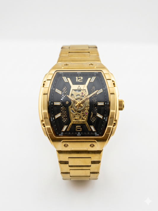 FITRON RM INSPIRED 117234M BLACK DIAL - MEN'S AUTOMATIC
