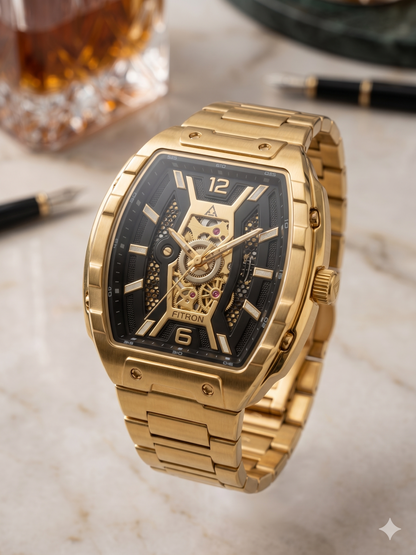 FITRON RM INSPIRED 117234M BLACK DIAL - MEN'S AUTOMATIC