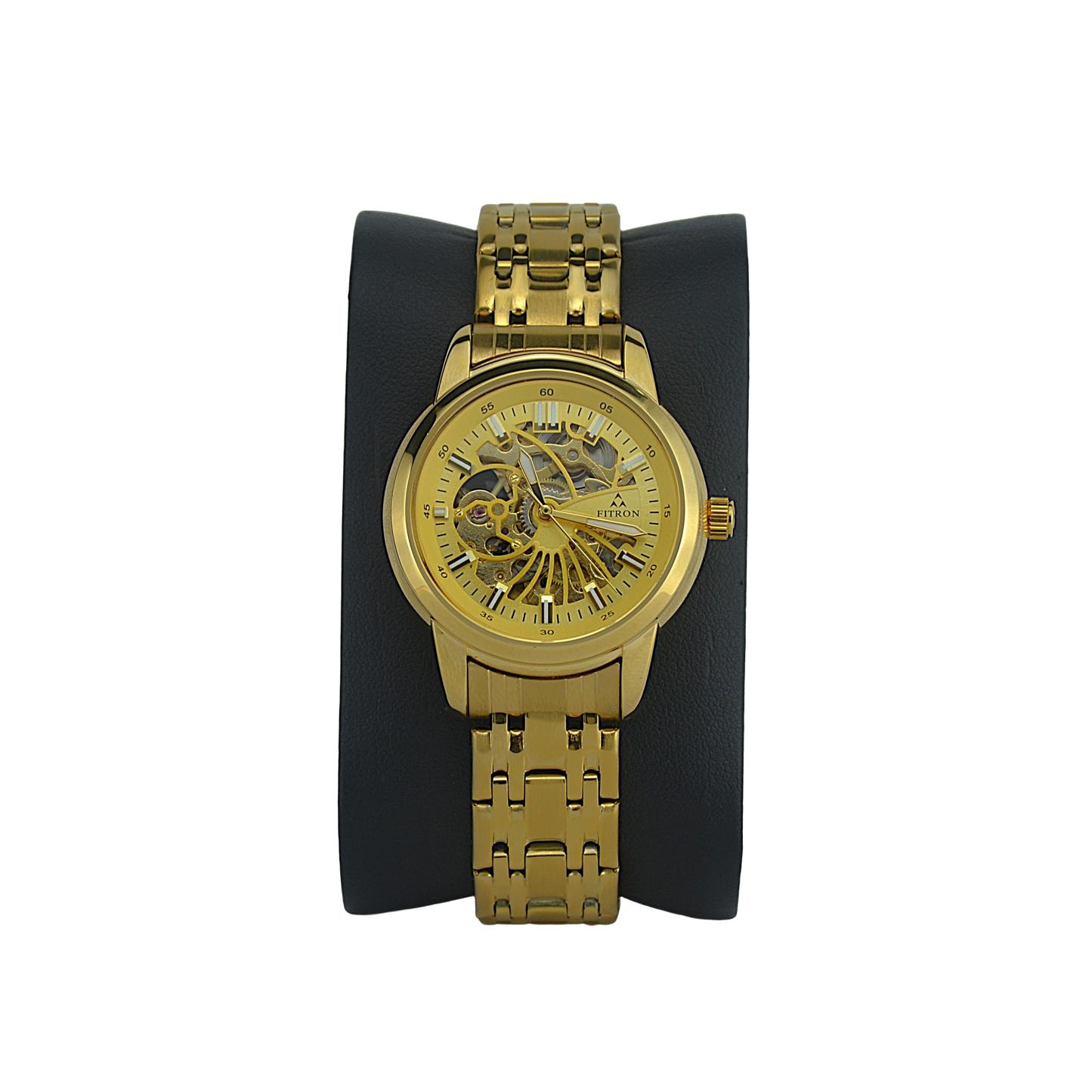 FITRON DOMED SKELETON 117178L GOLD DIAL - WOMEN'S AUTOMATIC