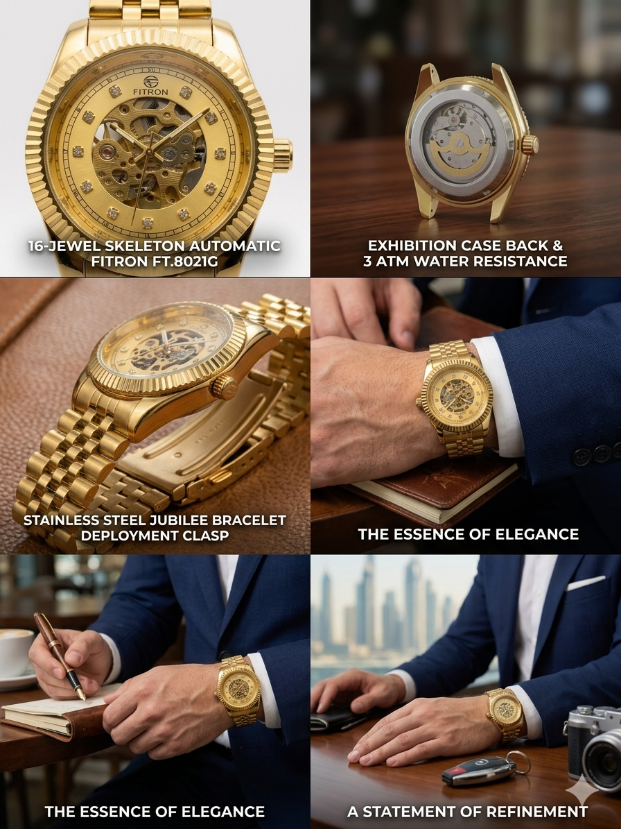 FITRON RX INSPIRED 117228M GOLD DIAL - MEN'S AUTOMATIC