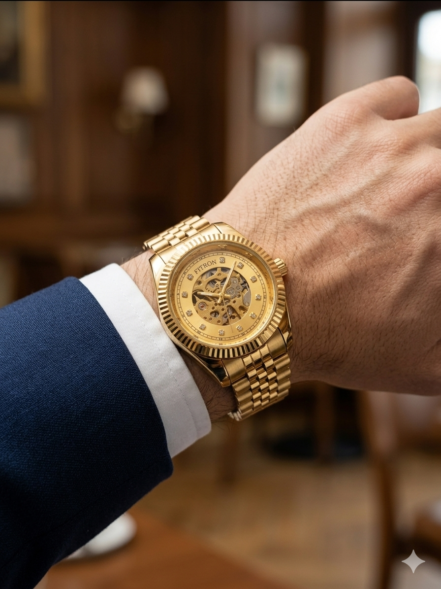 FITRON RX INSPIRED 117228M GOLD DIAL - MEN'S AUTOMATIC