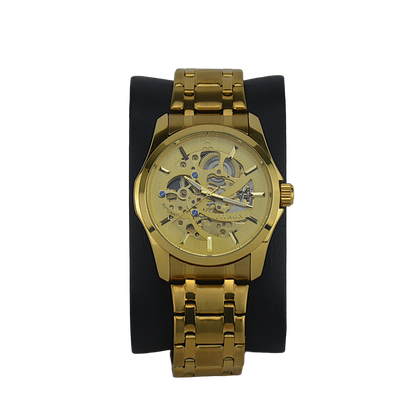 FITRON ROUND SKELETON 117215M GOLD DIAL - MEN'S AUTOMATIC
