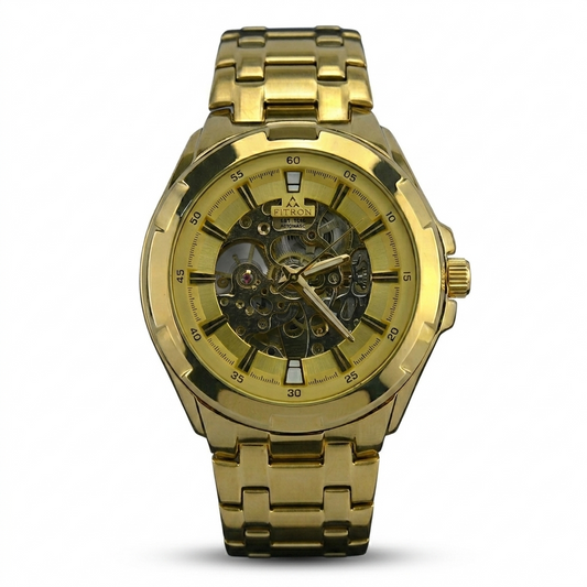 FITRON BIG FACE BULKY 117177M GOLD DIAL - MEN'S AUTOMATIC