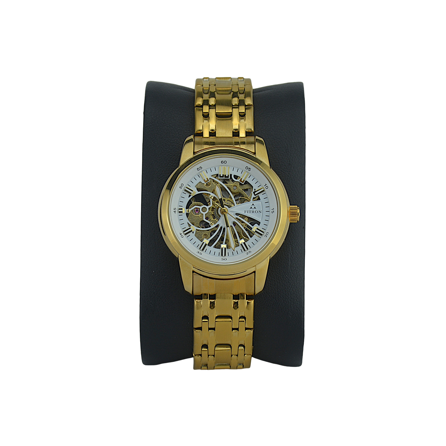 FITRON DOMED SKELETON 117178L WHITE DIAL - WOMEN'S AUTOMATIC