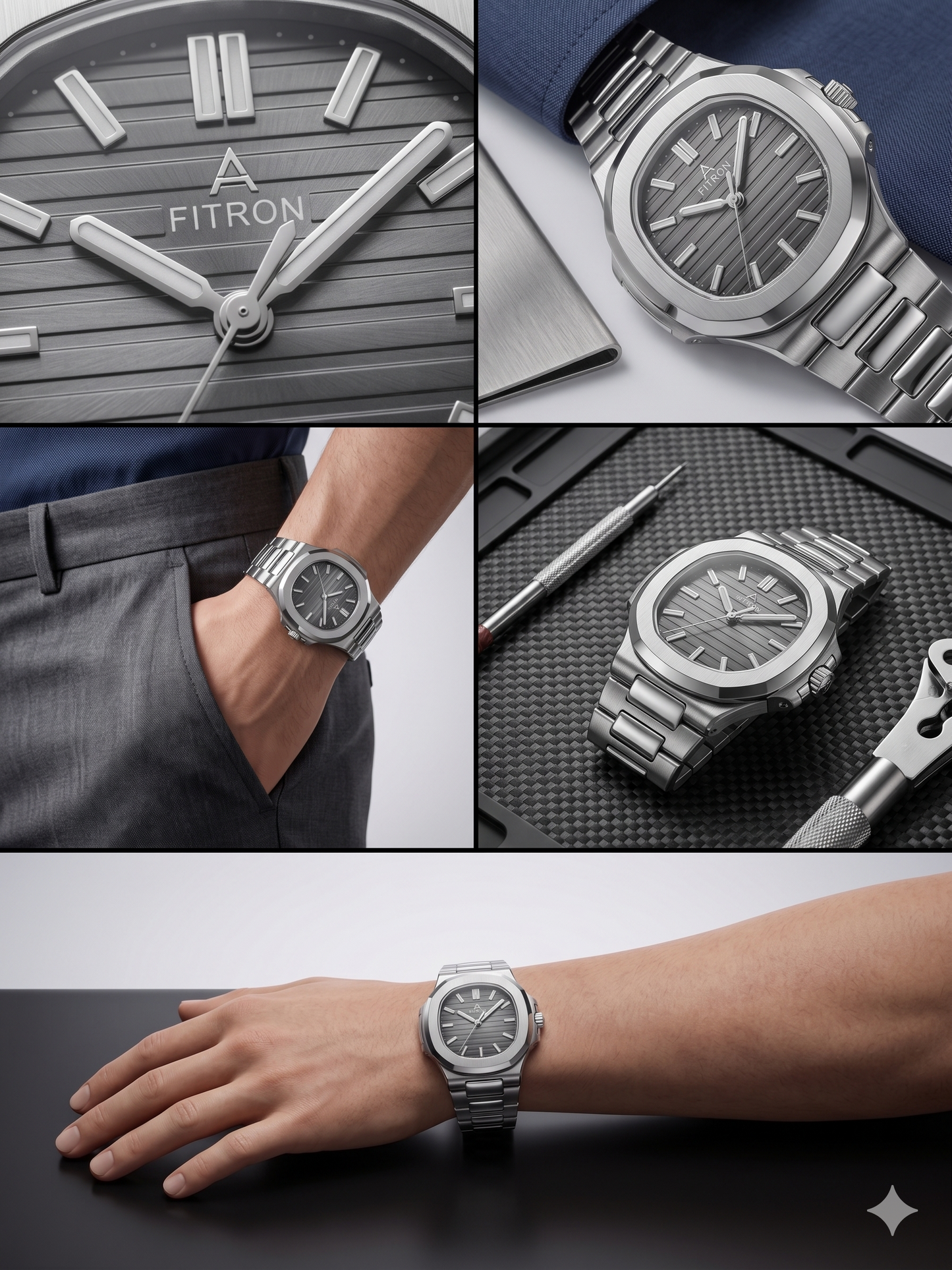 FITRON PP INSPIRED 117225M BLACK DIAL - MEN'S AUTOMATIC
