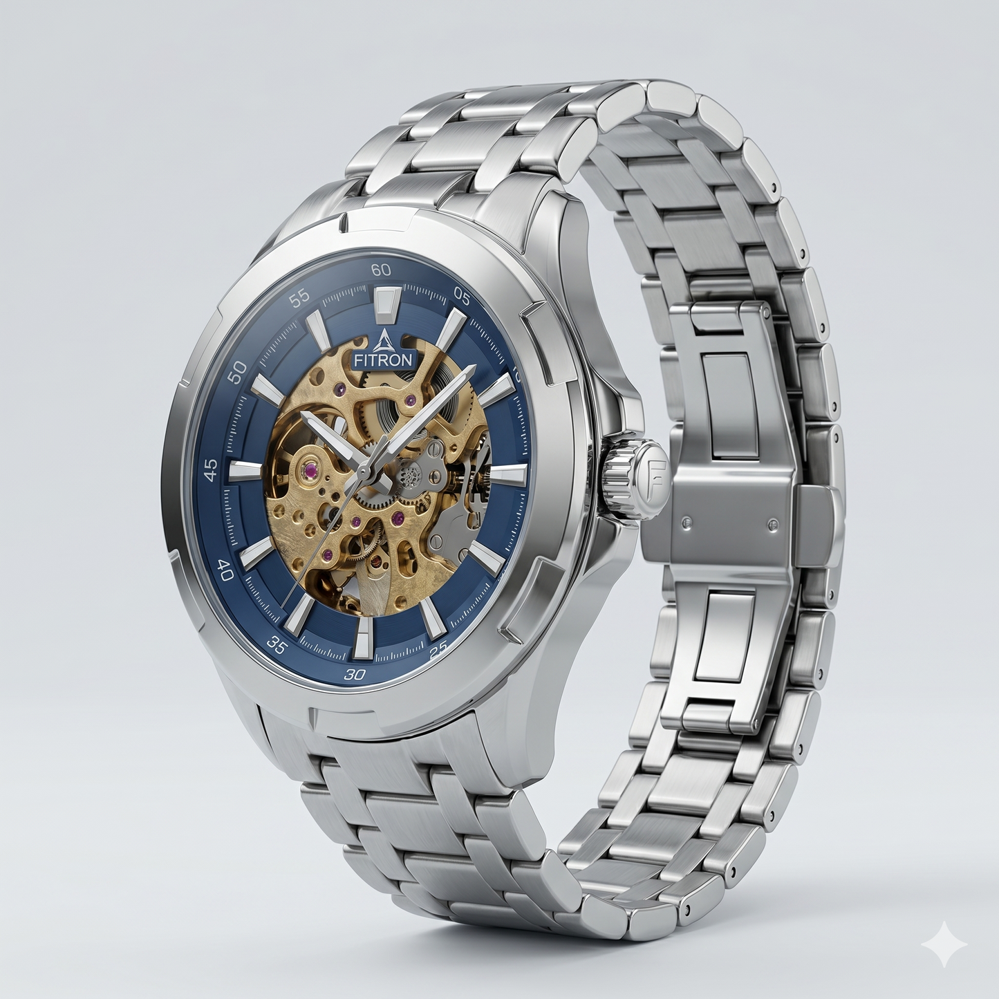 FITRON BIG FACE BULKY 117177M BLUE DIAL - MEN'S AUTOMATIC