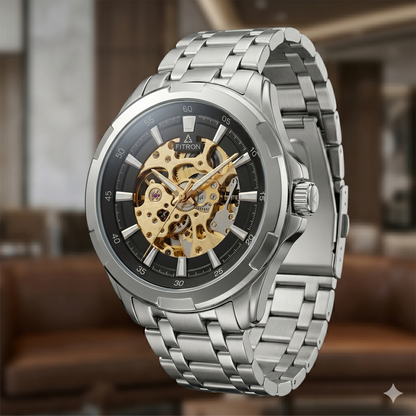 FITRON BIG FACE BULKY 117177M BLACK DIAL - MEN'S AUTOMATIC