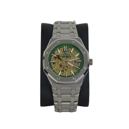 FITRON 8 SCREWS SKELETON 117193M GREEN DIAL - MEN'S AUTOMATIC