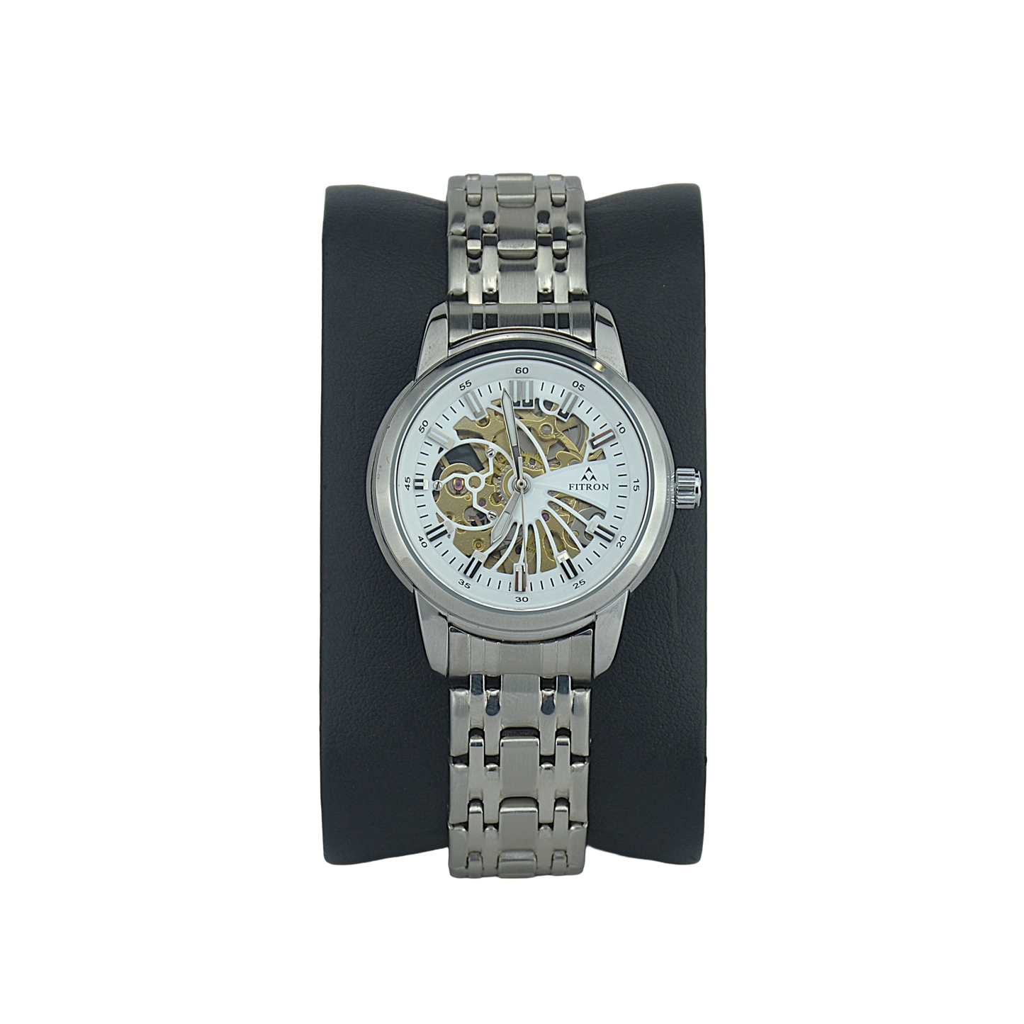 FITRON DOMED SKELETON 117178L WHITE DIAL - WOMEN'S AUTOMATIC