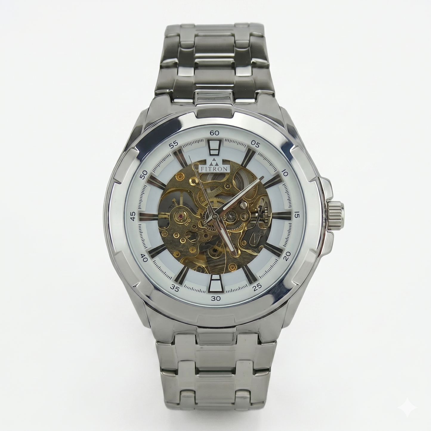 FITRON BIG FACE BULKY 117177M WHITE DIAL - MEN'S AUTOMATIC