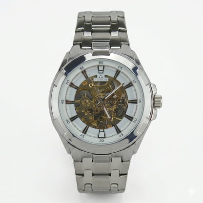 FITRON BIG FACE BULKY 117177M WHITE DIAL - MEN'S AUTOMATIC
