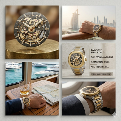 FITRON PP SKELETON 117196M BLACK DIAL - MEN'S AUTOMATIC