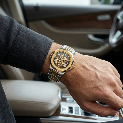 FITRON PP SKELETON 117196M BLACK DIAL - MEN'S AUTOMATIC
