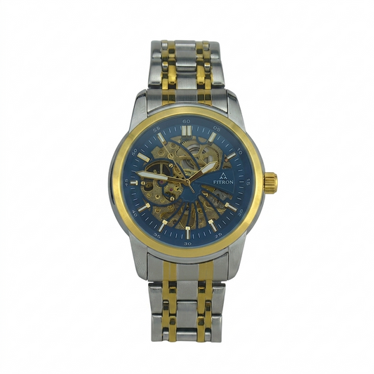 FITRON DOMED SKELETON 117178M BLUE DIAL - MEN'S AUTOMATIC