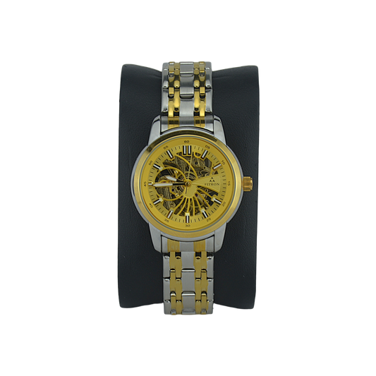 FITRON DOMED SKELETON 117178L GOLD DIAL - WOMEN'S AUTOMATIC