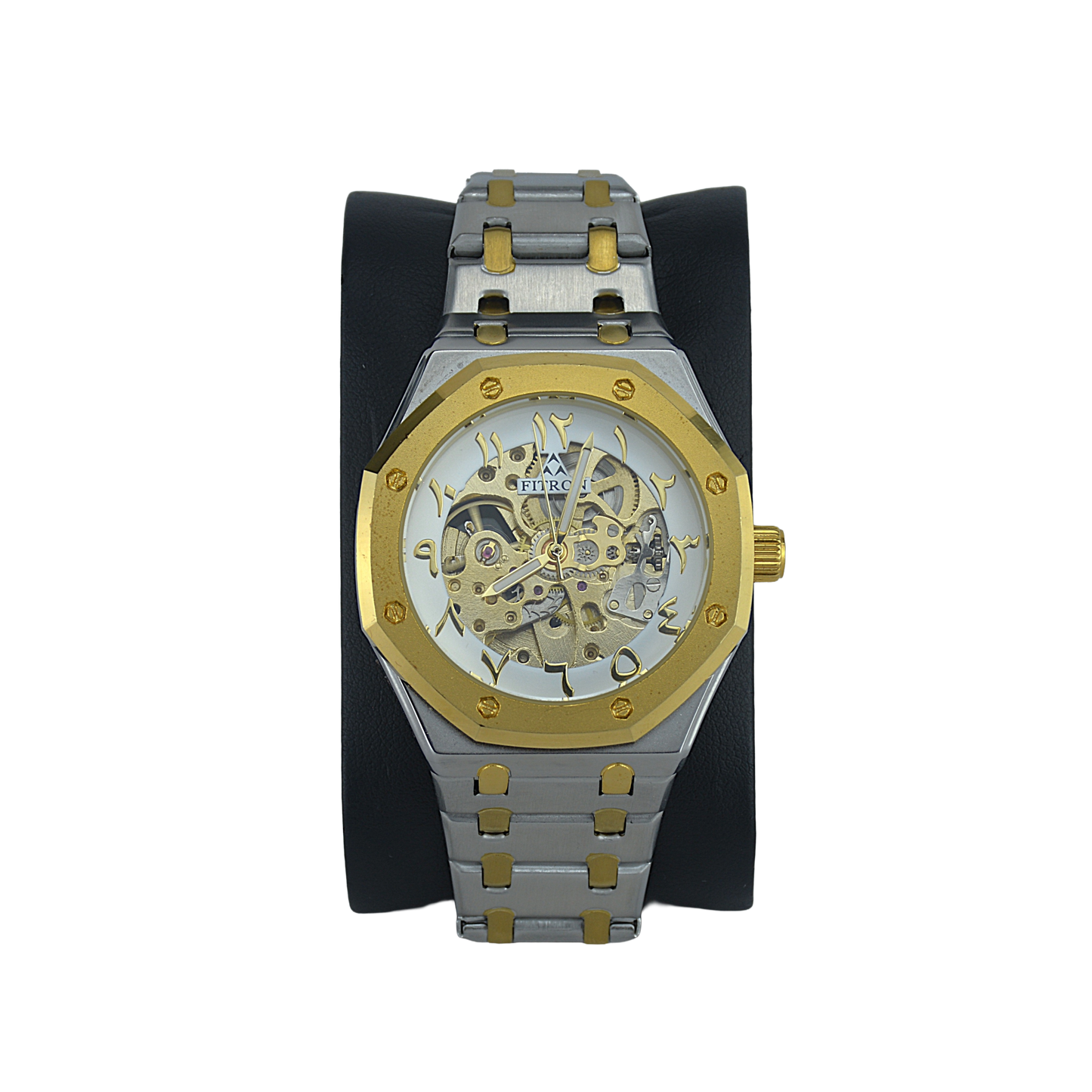 FITRON 8 SCREWS SKELETON 117193M GOLD DIAL - MEN'S AUTOMATIC