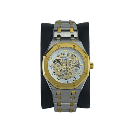 FITRON 8 SCREWS SKELETON 117193M GOLD DIAL - MEN'S AUTOMATIC