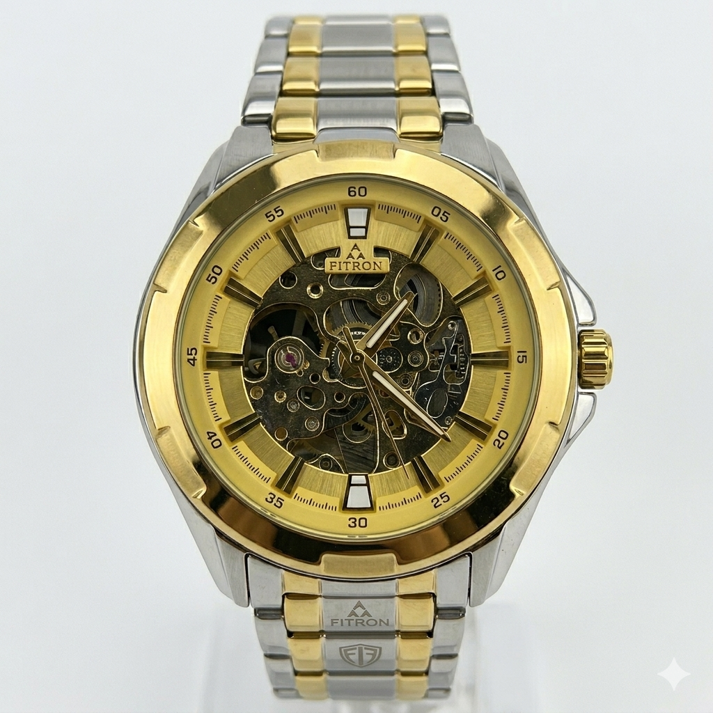 FITRON BIG FACE BULKY 117177M GOLD DIAL - MEN'S AUTOMATIC