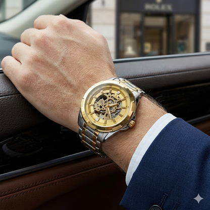 FITRON BIG FACE BULKY 117177M GOLD DIAL - MEN'S AUTOMATIC