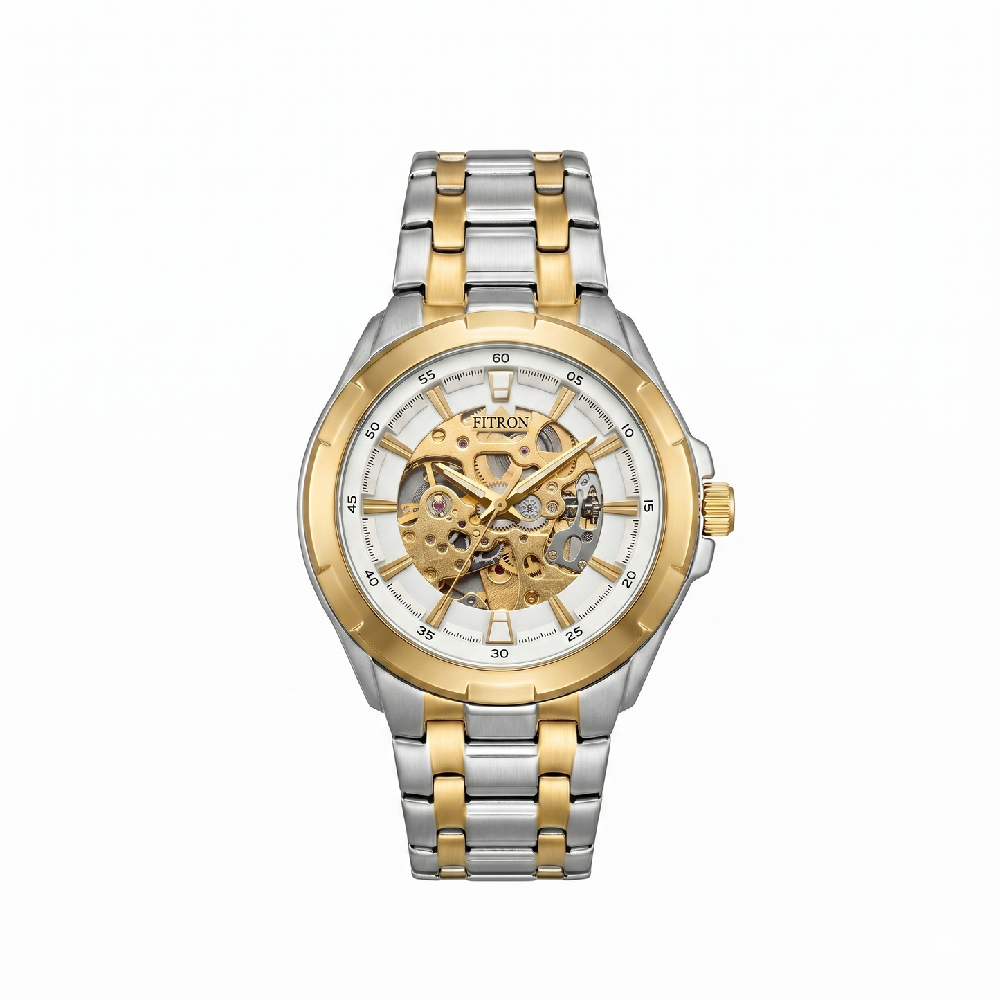 FITRON BIG FACE BULKY 117177M WHITE DIAL - MEN'S AUTOMATIC