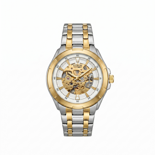 FITRON BIG FACE BULKY 117177M WHITE DIAL - MEN'S AUTOMATIC
