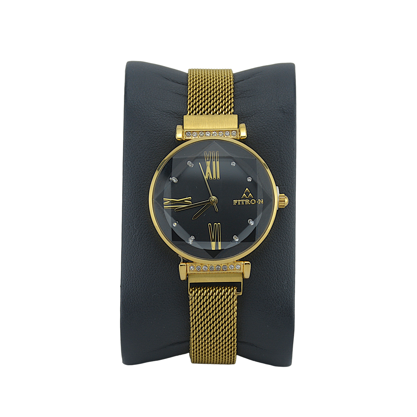 FITRON PENTAGON 9659L BLACK DIAL - WOMEN'S QUARTZ