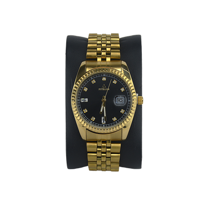 FITRON RX DIAMOND 9277M BLACK DIAL - MEN'S QUARTZ