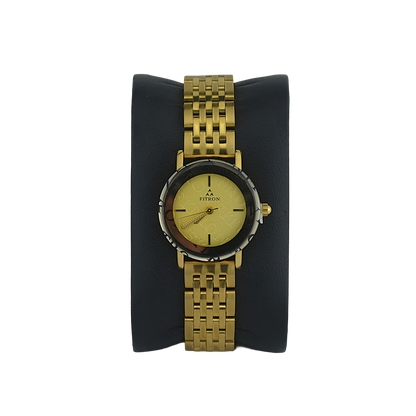 FITRON ROUND FITRON 6082L GOLD DIAL - WOMEN'S QUARTZ