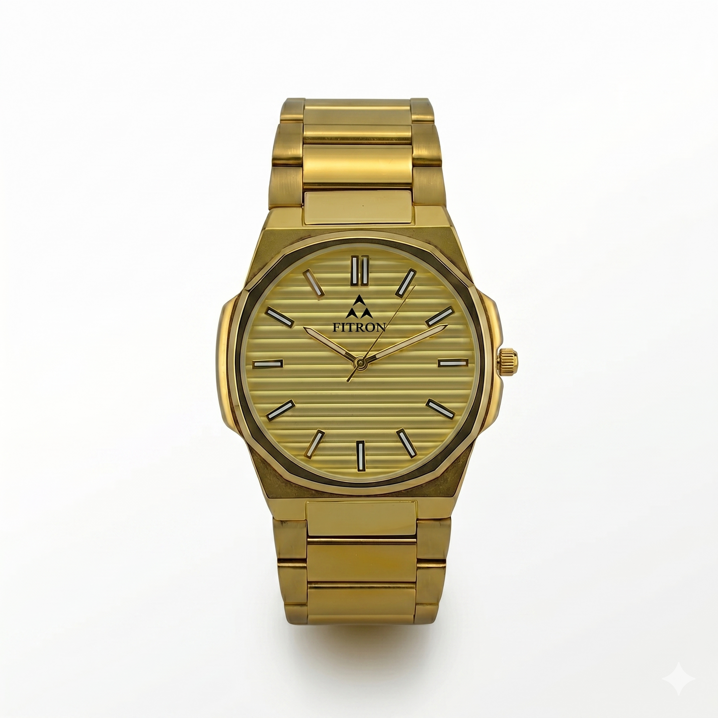 FITRON PP THIN BATTERY 6034M GOLD DIAL - MEN'S QUARTZ