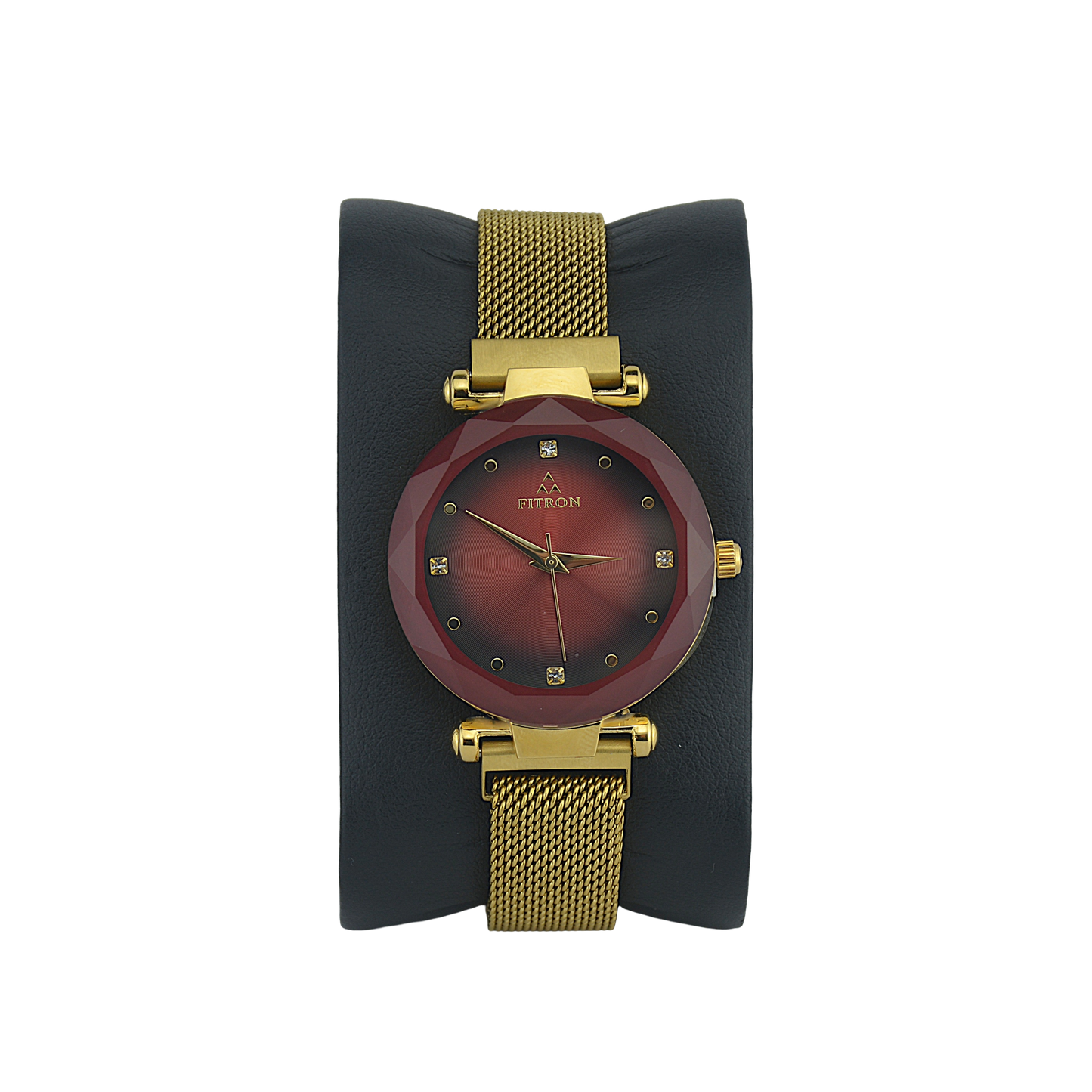 FITRON BIG MAGNETIC 9141L RED DIAL - WOMEN'S QUARTZ