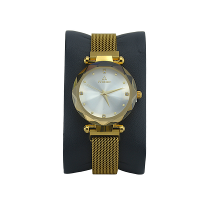 FITRON BIG MAGNETIC 9141L WHITE DIAL - WOMEN'S QUARTZ