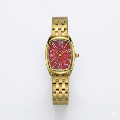 JOEFOX TONNEAU STYLE 9120 RED DIAL - WOMEN'S QUARTZ