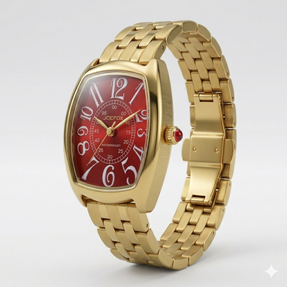 JOEFOX TONNEAU STYLE 9120 RED DIAL - WOMEN'S QUARTZ