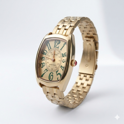JOEFOX TONNEAU STYLE 9120 ROSE-GOLD DIAL - WOMEN'S QUARTZ
