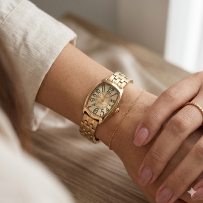 JOEFOX TONNEAU STYLE 9120 ROSE-GOLD DIAL - WOMEN'S QUARTZ