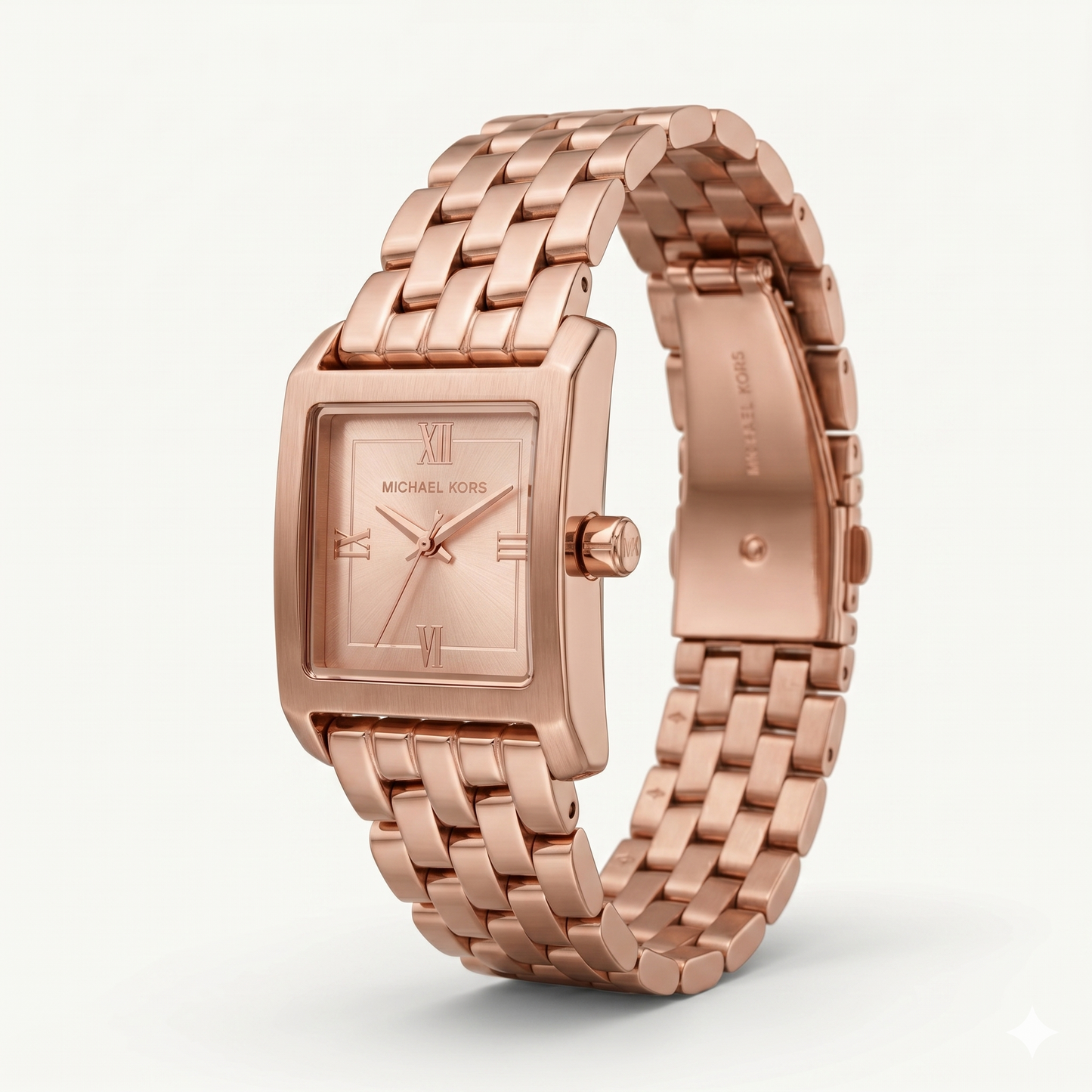 MICHAEL KORS ROMAN SMALL SQUARE 4932 ROSE-GOLD DIAL - WOMEN'S QUARTZ